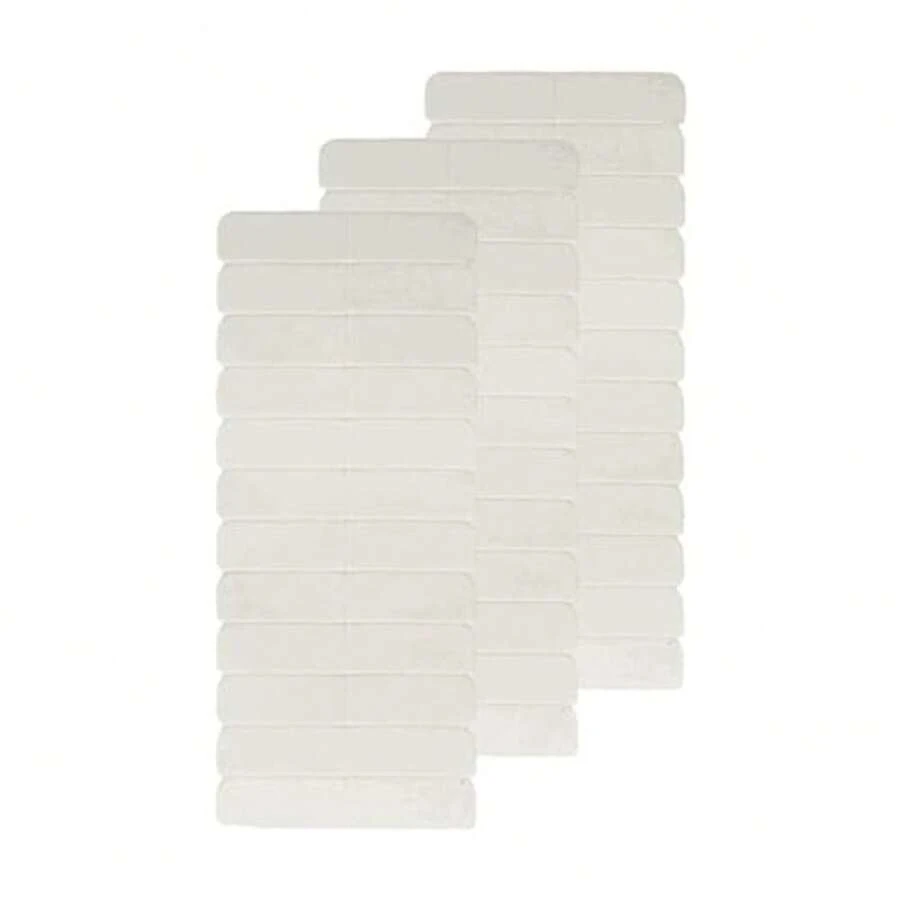 Double Sided Replacement Tape, White, 0.8cm*4cm 36PCS Double Sided No-Residue Tape For Weft Extensions, Strong Waterproof Hold For Daily Use, Seamless Install - A - View 1