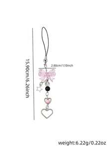 Women Bow Keychain, Cute Delicate Bow Pendant Bag Charm, Sweet Style Key Chain For Girls - Multicolor - View 12