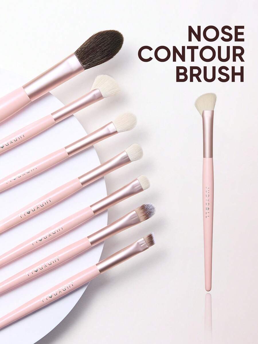JUDYDOLL 橘色化妝刷組 柔軟刷毛 蓬鬆便攜化妝工具 - d Nose Contour Brush - 查看 1