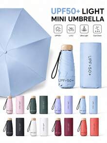 Mini Pocket Travel Umbrella, 2-In-1, Ultra-Lightweight & Portable, Sun & Rain Dual Use, Travel Essential, Perfect Choice For Back To School Season - Multicolor - View 4