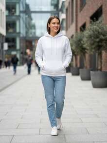 Basics - Pure & Simple Blank Apparel Adult Hoodie Sweatshirt - 果凍豆 - 查看 2