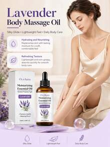 100ml Lavender Massage Oil, Skin-Friendly Non-Greasy Full Body Daily Skin Care External Use Essential Oil - 多樣化香型 - 查看 2