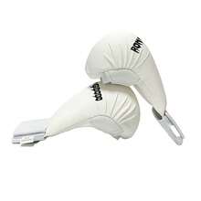 Karate Boxing Gloves Plain Pattern Competition Training Hand Guards Children Sanda Boxing Training Protective Gloves - White - View 7