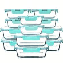 24-Piece Borosilicate Glass Food Storage Set – 12 Clear Bowls + 12 Snap-Fit Lids | Microwave-, Dishwasher-Friendly, Stackable Design | Perfect For Meal Prep, Snacks & Lunch Packing | Heat-Resistant, Non-Porous, Easy-Clean Glass Containers - View 13