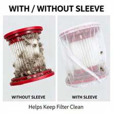 100/50/10pcs Vacuum Cleaner Dust Filter Covers, Effectively Traps Hair And Dirt, Breathable Non-Woven Fabric Material, Does Not Affect Suction, Vacuum Cleaner Helper - A - View 3