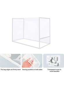 1/2/3/4pcs Sewing Machine Cover Transparent Dustproof Cover PVC Material Sewing Machine Protective Cover Sewing Storage - Multicolor - View 2