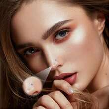 4PCS 20G Surgical Stainless Steel 2mm Opal Nose Screw L-Shaped Rings Studs Nose Piercing Stud Jewelry For Women Men - Silver - View 5
