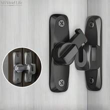 Heavy Duty Anti-Theft Door Lock/Latch (2pcs) – Sturdy Latch For Stable And Commercial/Residential Security; Features Adjustable Sliding Stop (90°/180°), Tamper-Proof Design, Manual Operation, And Includes Screws. - Sliding Door Latch - View 7