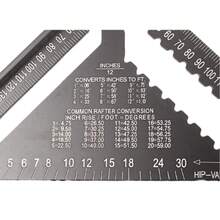 7 Inch Woodworking Triangle Ruler, Woodworking Measuring Ruler, Aluminum Alloy Marking Tool, Precision Woodworking Right Angle Ruler, Woodworking Tools, Protractor Right Angle Ruler, Suitable For Home Decor And Design Projects - 7 Inch - View 10