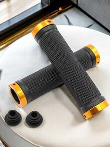 1/2 Pair Bicycle Handlebar Grips, Dual Lock Bicycle Handlebars, Suitable For Small Wheel Bikes, Mountain Bikes, Beach Cruisers, Scooters, Folding Bikes, Soft Non-Slip Rubber Grip Comfortable - Multicolor - View 3