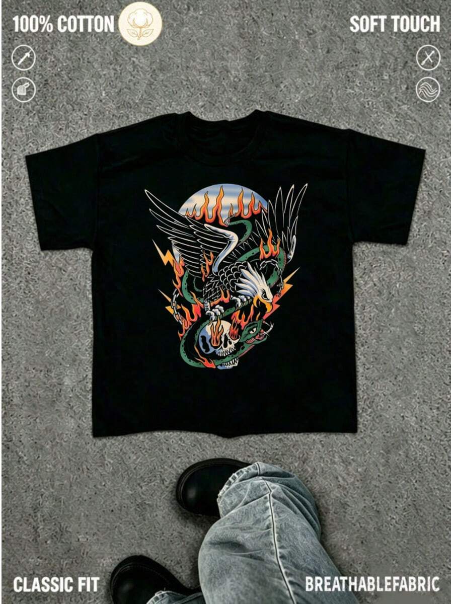 Men T-Shirts - Black - View 1