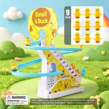 1 Set Kids Duck Climbing Stairs Track Toy, Cute Little Duck Slide, Early Education Educational Electric Toy, Holiday Gift - Duck Climbing Stairs - View 16