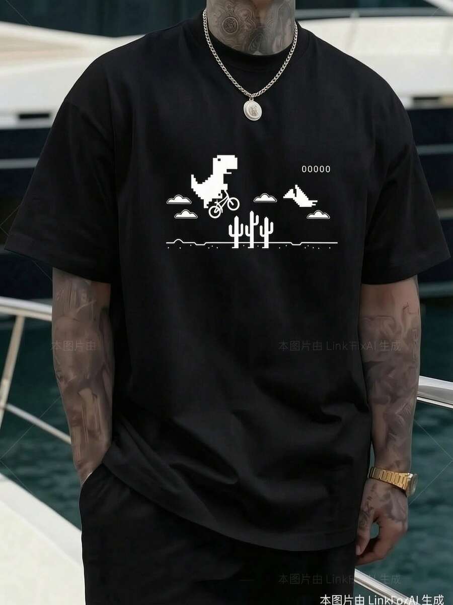 Men T-Shirts - Black - View 1