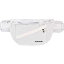 W WINGS Liten crossbody-väska 5L för resor | Mini-ryggsäck med justerbar rem, ventilerande nätrygg och framficka - Grå - Visa 9