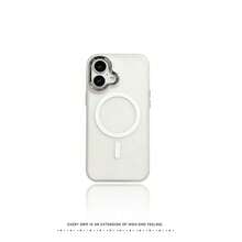 Funda protectora de teléfono con lente electrochapada magnética compatible con iPhone 11 12 13 Pro Max 14 14 Pro Max 15 15 Pro Max 16 16 Pro Max 17 17 Pro 17 Pro Max X XR XS Max - Blanco - Ver 2
