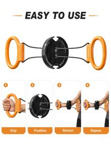 Flywheel Resistance Trainer, Provides Damping Sensation During Pulling And Retracting, Compact And Portable, Foldable For Storage, Unisex, Suitable For Home, Outdoor, Yoga And Gym Use - Multicolor - View 7