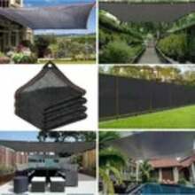 Redes de sombra de 3 x 3 m, 3 x 5 m y 4 x 6 m, con un 95 % de protección contra la luz solar y los rayos UV, resistentes al viento y al agua, con 28 metros de cuerda de sujeción y 4 ganchos metálicos incluidos, aptas para patios, cocheras, balcones y cualquier espacio al aire libre. Disponibles en amarillo y negro - Negro 3M*3M - Ver 5
