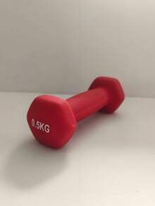 1pc Rubber Coated Matte Hex Dumbbell For Women Home Fitness - Multicolor - View 13