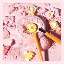 1pc Magic Wand Gemstone Excavation Kit, DIY Treasure Hunt Digging Toy With Pink Plaster, Chisel & Cleaning Brush, Archaeology Discovery Activity Gift For Girls - Multicolor - View 5