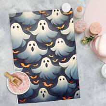 2/4/48pcs Halloween Series Gradient Ghost Pattern Printed Kitchen Towels - Ultra Soft, Highly Absorbent Polyester Dish And Hand Towels, Perfect For Holiday Decor, Kitchen Decor, Party Decor - Multicolor - View 9