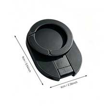 Suction Cup Magnetic Mount Phone Holder, Foldable Rotating 3-In-1 Multi-Function Phone Stand - Black - View 2
