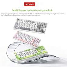 1件裝 Lenovo Yue 系列 X5K Pro 2.4G 無線鍵盤，輕薄便攜設計，靜音按鍵，適用商務辦公日常使用的無線小鍵盤 - 查看 2