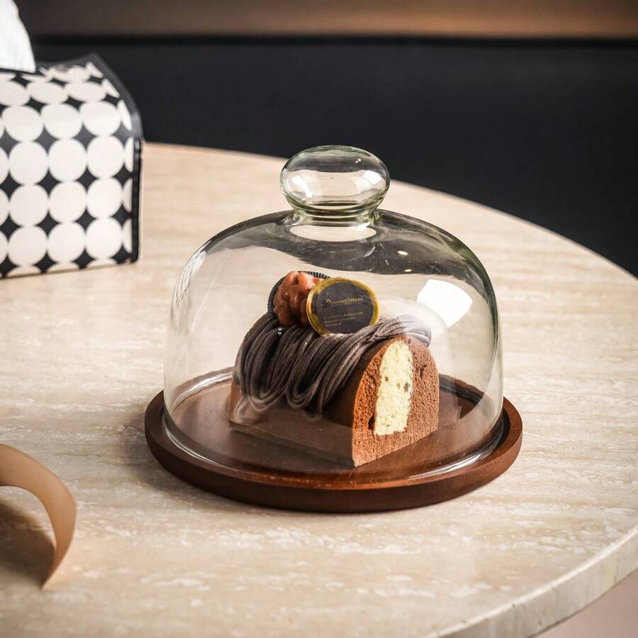 WGROOM 2pcs (1 Plate 1 Lid) Food Storage Plate Decorative Plate Storage Plate Living Room Dining Room Kitchen Cake Plate Breakfast Tray For Grains Candy Cookies Bread Suitable For Home, Party, Restaurant, Camping, Picnic, Wedding Celebration, Party Service Tray - Multicolor - View 1