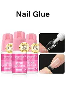 GELPOLISH 6件/3件/2件/1件 強力刷式甲膠，適用於壓克力指甲、甲片和貼片指甲 (8ml)，附指甲锉，用於黏貼假指甲、修補斷裂指甲，壓克力甲膠，指甲黏合劑，指甲膠 - 5ml - 查看 9