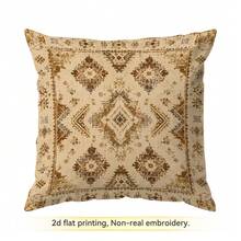 4pcs/1pc Bohemian Vintage Persian Pattern Pillow Covers, Single-Sided Print Cushion Covers, Suitable For Living Room Bedroom Home Decor, All-Season Use Pillow Covers - Multicolor 02 - View 14
