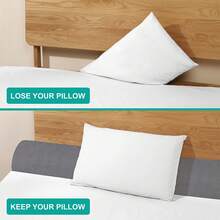 AVXLRQ This Bed Wedge Pillow Fills The Gaps In The Headboard, Features A Soft Triangular Backrest And Lumbar Support, A Removable And Machine-Washable Pillowcase, And Ergonomic Sleep Support. Its Elegant Design Enhances Comfort For Sleep And Reading. - Grey - View 3