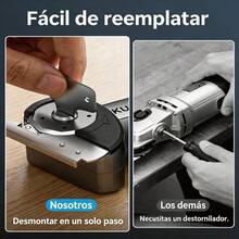 Tijera Eléctrica Inalámbrica Recargable Cortadora De Telas - Negro - Ver 10