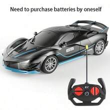Coche de juguete con control remoto, superdeportivo de lujo con control remoto, fácil de controlar, juguete de superdeportivo para niños, regalo de cumpleaños, artículo esencial para viajes de niños [Baterías no incluidas] - Estilo A - Ver 1