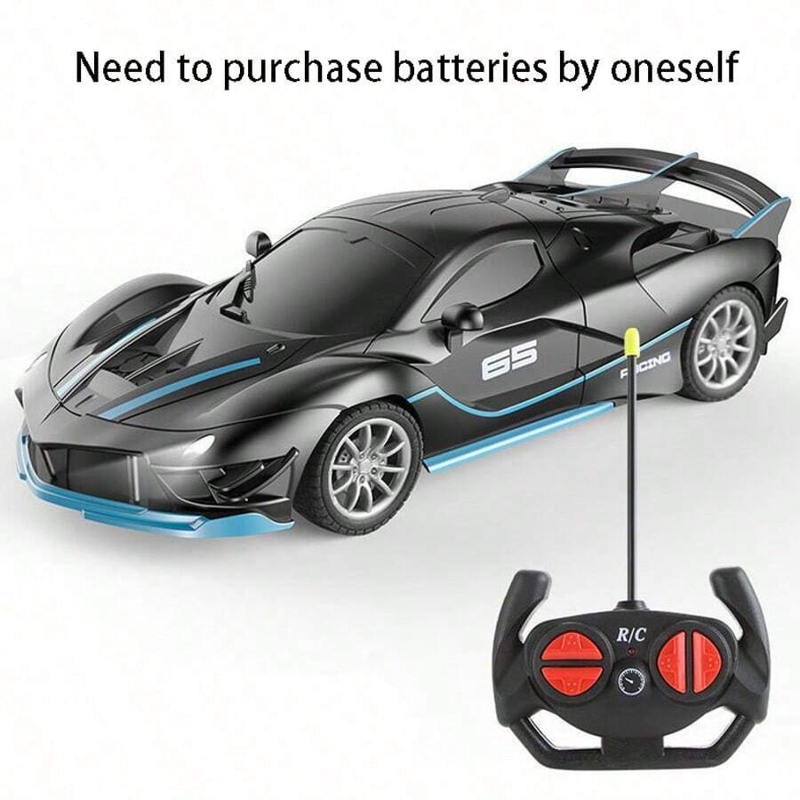 Coche de juguete con control remoto, superdeportivo de lujo con control remoto, fácil de controlar, juguete de superdeportivo para niños, regalo de cumpleaños, artículo esencial para viajes de niños [Baterías no incluidas] - Estilo A - Ver 1
