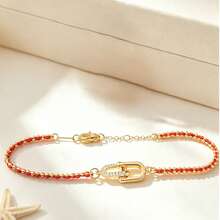 1 PC Ultra Thin Hand Rope Flower Bracelet Dainty All Match Women Bracelet - U-shaped Link Bracelet - View 4