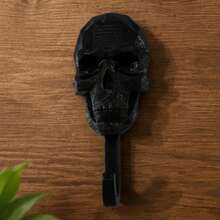 2 Sets Skull Wall Hooks, Creative Gothic Style Towel Rack, Vintage Skeleton Clothing Hooks, Bathroom Towel Rack, Entryway Key Hooks, Bedroom Door Storage Hooks, Halloween Punk Style Wall Decor - Multicolor - View 4