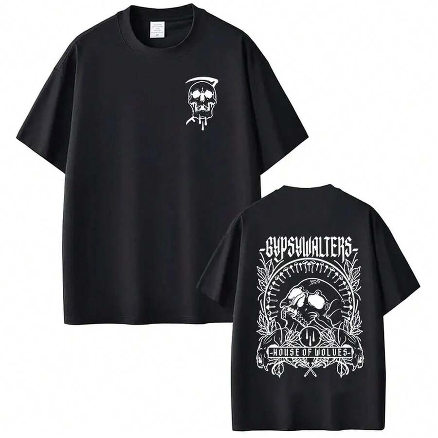 Men T-Shirts - 黑色 - 查看 1