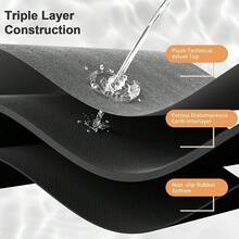 深灰色大理石紋珪藻土浴室地墊-吸水快乾防滑腳墊,適用於淋浴間/浴缸/玄關-低過敏性,完美居家裝飾配件 | 40*60cm 及更多尺寸可選 - 彩色 - 查看 9