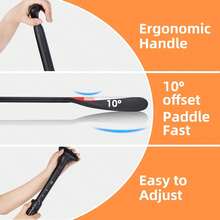 LEDONNE SUP Paddle 4-Piece Adjustable Stand Up Paddle Floating Lightweight Portable Kayak Paddle Paddleboard Oar With Aluminum Alloy Shaft, 2 Nylon Blades,3 Million Sets Per Year 500 Bought Monthly - Black - View 4