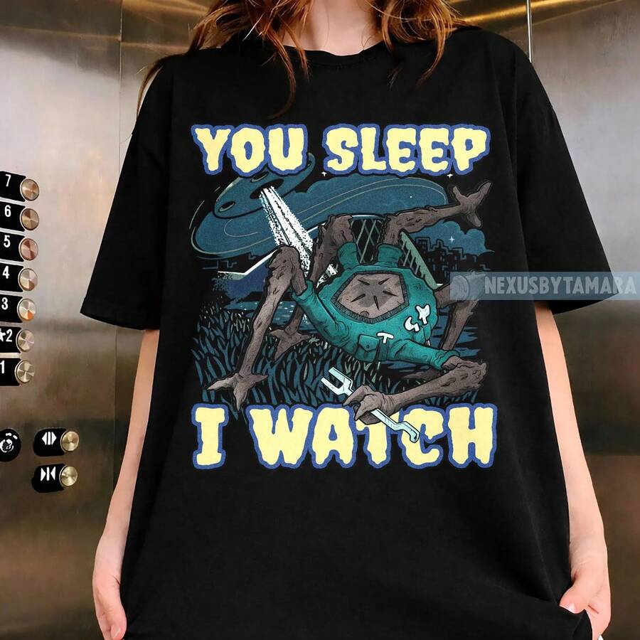 You Sleep I Watch Shirt, Project Hail Mary Rocky Sci Fi Tee. - 黑色 - 查看 1