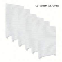 6pcs Cordless Pleated Window Shades – Light Filtering & Room Darkening, Easy-Clip Installation, Smooth Polyester Fabric, Modern Minimalist Design, Wipe-Clean Surface, Ideal For Bedroom, Living Room Or Office – Available In White, Gray, Black, Blue, B - Black-6 Pcs - View 4
