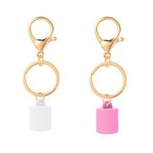 1/2 Pcs Lip Gloss Keychain Storage Box, Lip Balm Keychain Cap, Portable Lip Gloss Storage Box, Suitable For Aquaphor 0.35oz And Jack Black 0.25oz - Multicolor - View 13