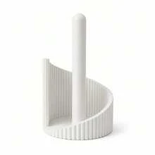 1pc Ribbed Kitchen Paper Towel Holder, Modern Minimalist Kitchen Countertop Paper Towel Storage Rack, Suitable For Kitchen Paper Rolls, Hand Towels, Cleaning Wipes, Universal For Dining Tables, Kitchen Counters, Coffee Bars, And Bathroom Countertops - Multicolor - View 11