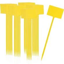 Marcatori vegetali - confezione da 25 pezzi - giallo - 35 cm - Visualizzare 9