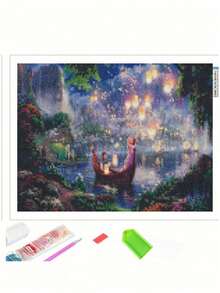 1PC Exquisite 5D Diamond Painting Kit, DIY Art Piece, Beautiful Frameless Room Decor, Full Round Diamond Painting Kit, Leisure Stress Relief, Handmade Diamond Painting With Perfect Effect - round diamond - View 7