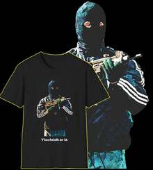 Camiseta Tiocfaidh ár lá, Nuestro día llegará, Camiseta republicana irlandesa, Rodillera, IRA, Día de San Patricio, Camiseta patriótica irlandesa - Negro - Ver 1
