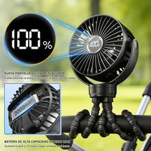 Baby Stroller Cooling Fans - Black - View 5