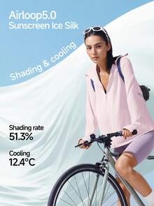 Beneunder Women's Cooling Sun-Protective Jacket (Loose Fit) AL010 - Pink - View 3