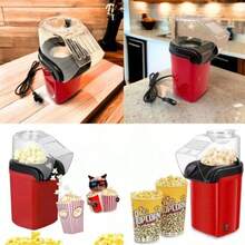 Pipoqueira Elétrica de Ar Quente 110V, Máquina para Fazer Pipoca Sem Óleo, Modelo Compacto, Operação Simples, Ideal para Uso Doméstico, Reuniões e Noites de Cinema - Visão 7