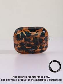 Funda protectora anti-pérdida con estampado de leopardo ámbar, adecuada para AirPods 1/2/3/4 y Pro 1/2/3 auriculares inalámbricos - Multicolor - Ver 12