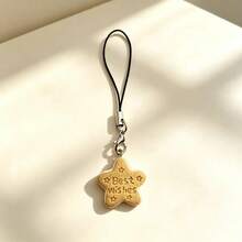 1pc Cookie Bear Pendant Phone Charm - Multicolor - View 11